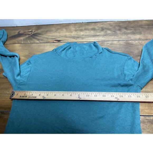 Bryn Walker Long Sleeve T Shirt Women’s Small Green Stretch Mock Neck - Picture 6 of 10